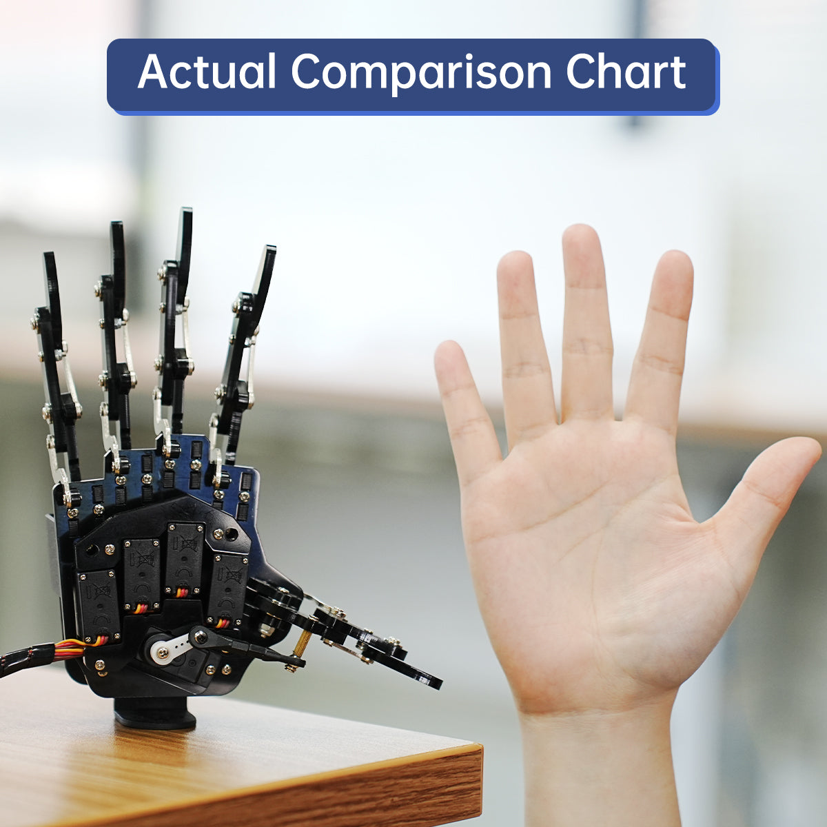 uHand: Hiwonder Robotic Hand Fingers Move Individually for Robot DIY uHand: Hiwonder Robotic Hand Fingers Move Individually for Robot DIY